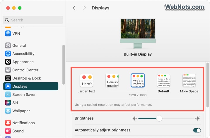 Change Mac Resolution