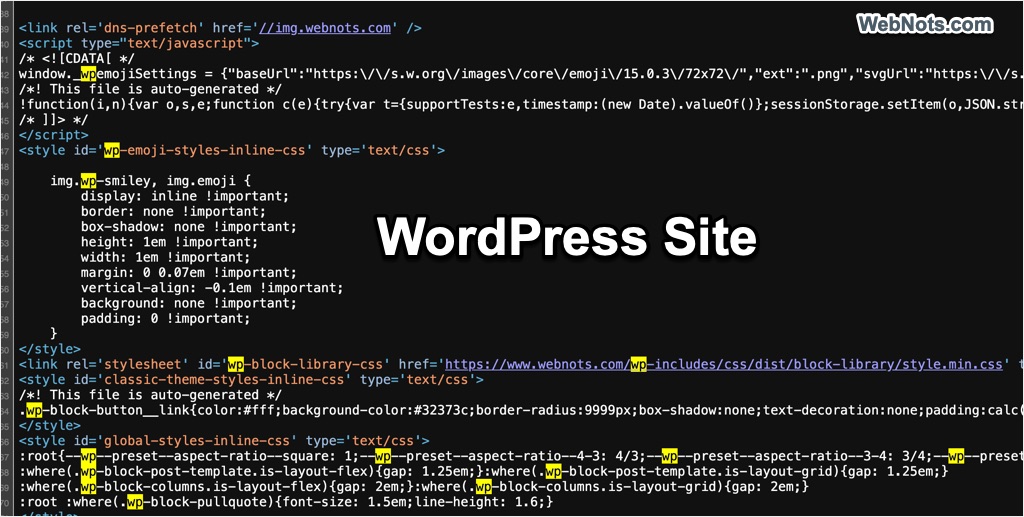 Find CMS from Source Code