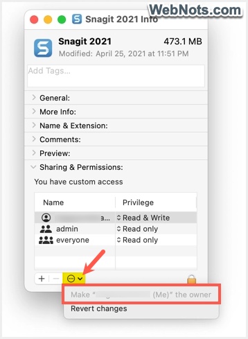 Make Me File Owner