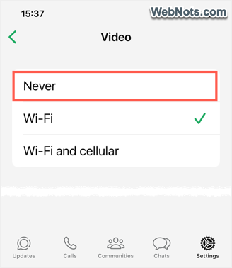 Select Download Option