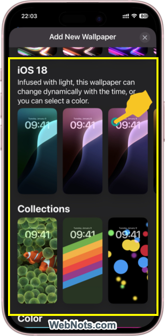 Select Dynamic Wallpaper