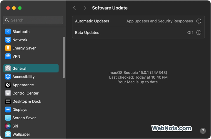 Update macOS
