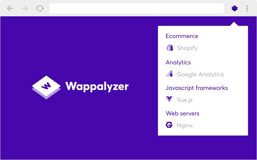 Wappalyzer Chrome Extension