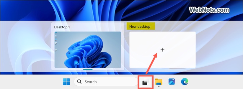 Create Virtual Desktop in Windows 11