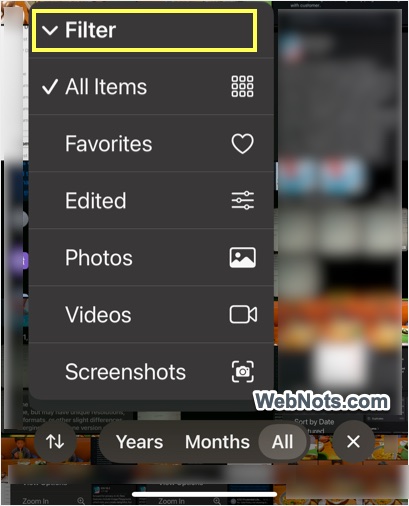 Filter Options