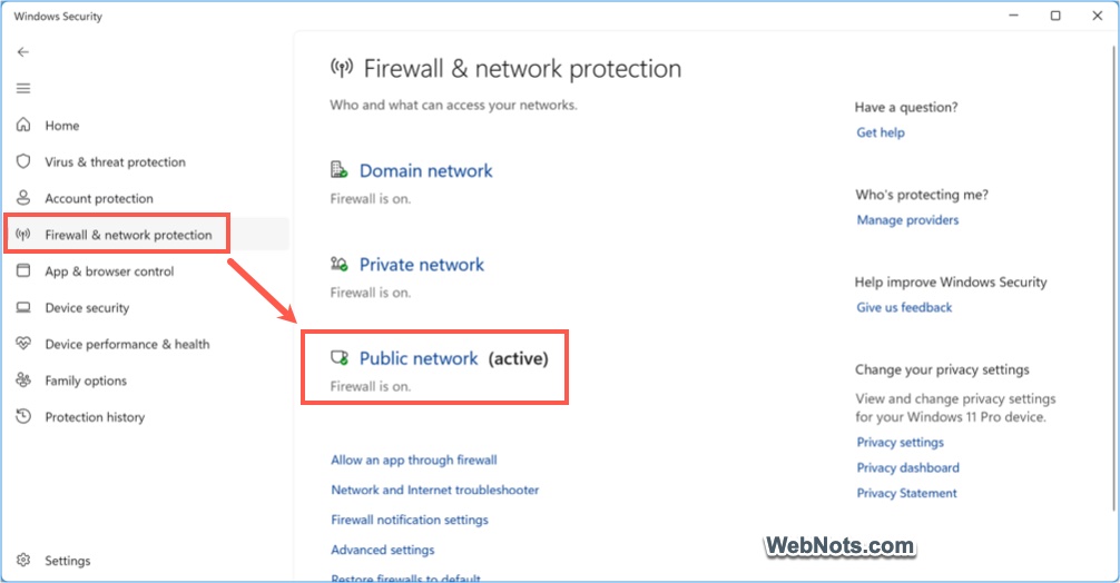 Firewall for Active Network