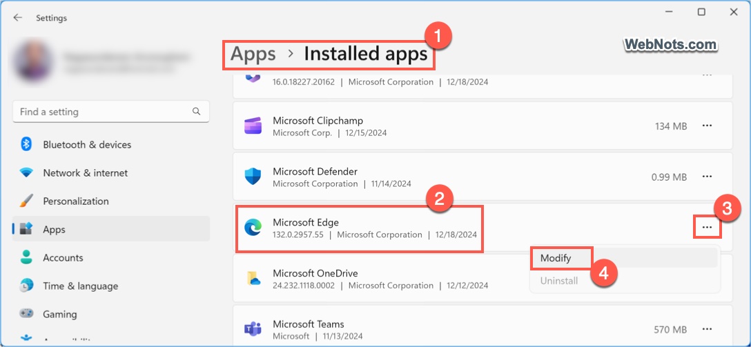 Modify Edge App