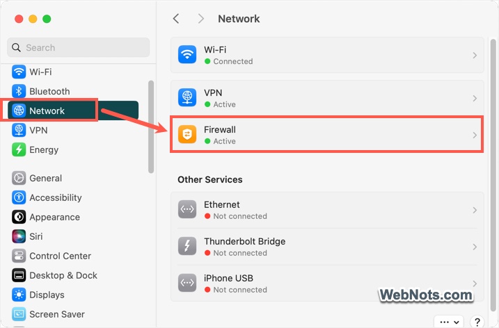 Open Firewall