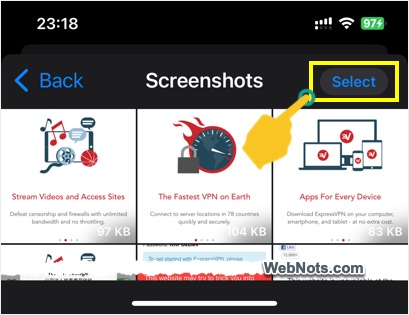 Select Screenshots