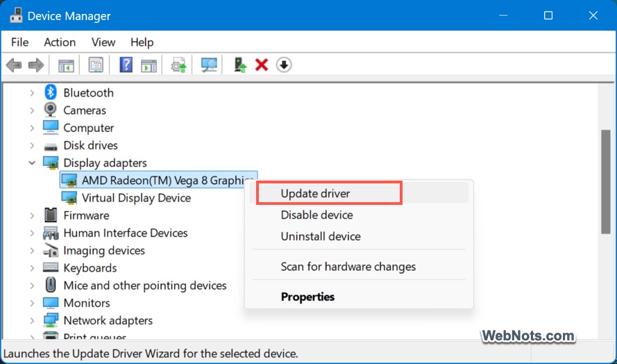 Update Device Driver