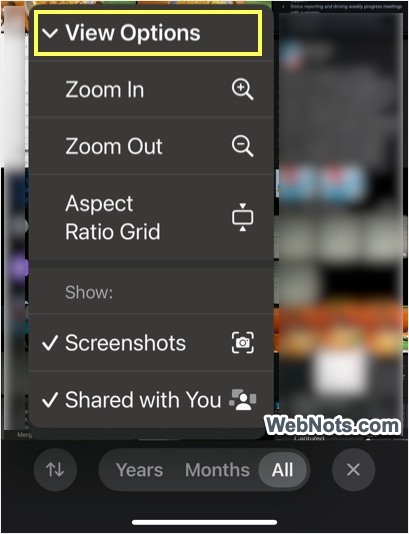 View Options