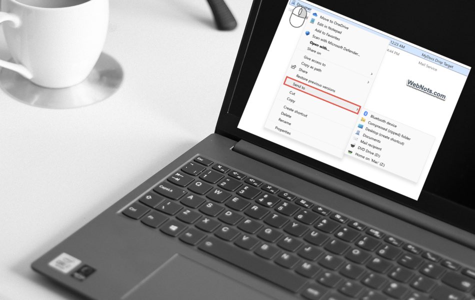 Add Shortcuts in Send To Menu
