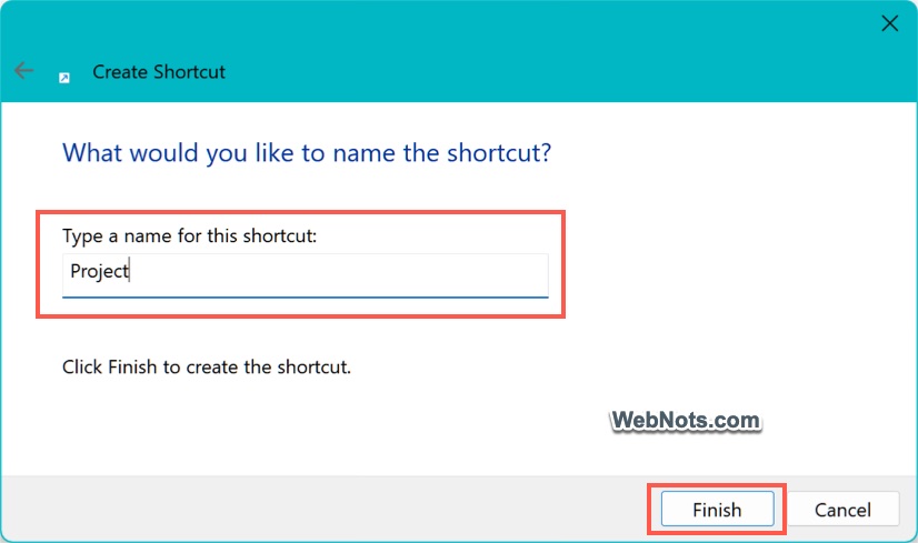 Change Shortcut Name