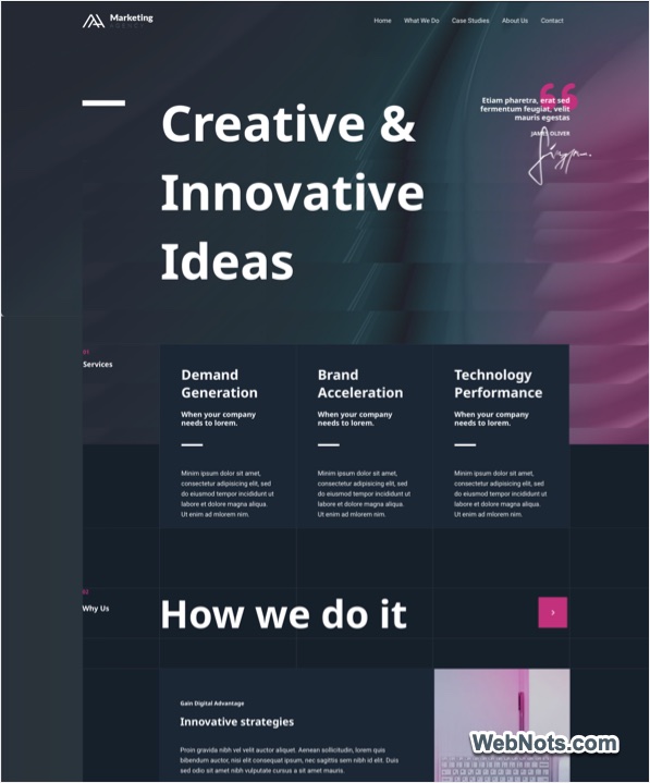 Live Site with Imported Template