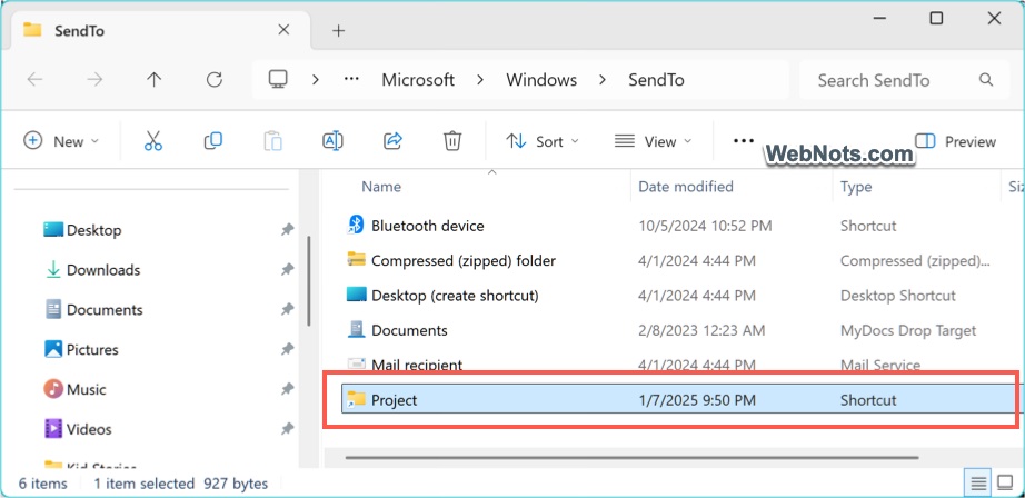 New Shortcut Added