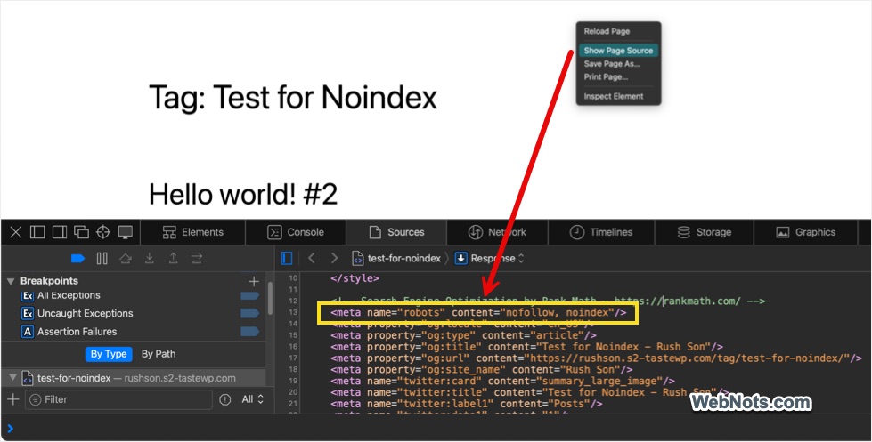 Nofollow and Noindex Robots Meta