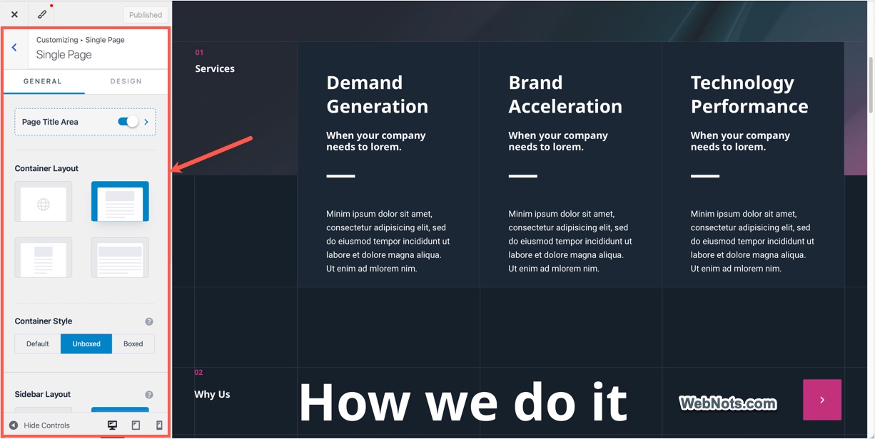 Page Customization in Astra