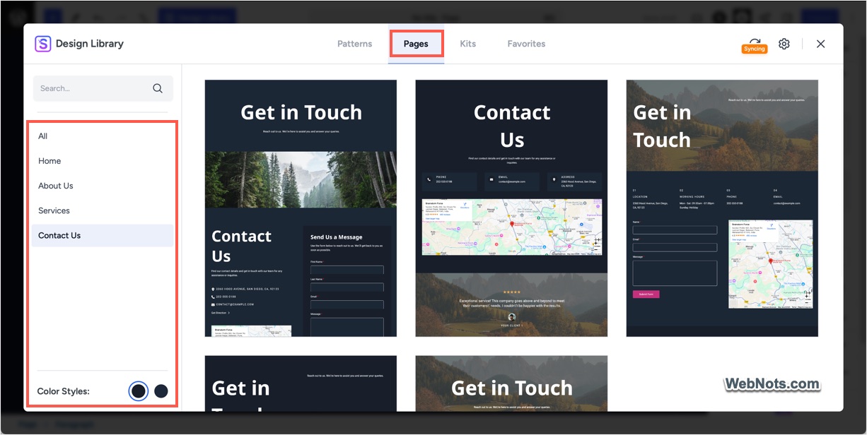 Pages to Import