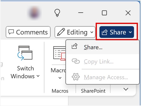 Share Word Document