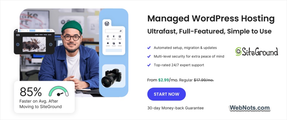 SiteGround Managed WordPress Hosting