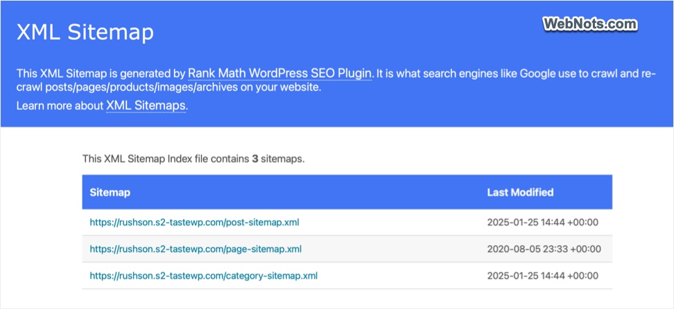 Tag Removed from Rank Math Sitemap