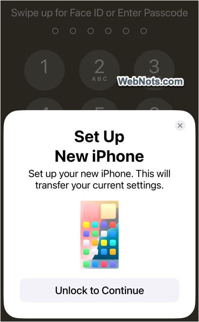 Unlock to Setup New iPhone
