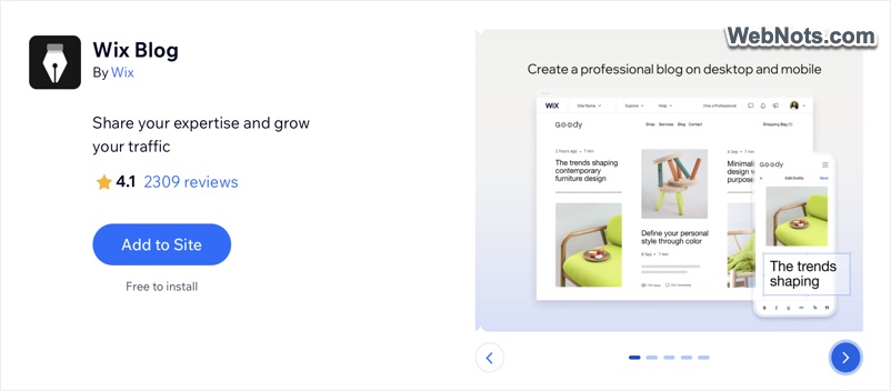 Wix Blog App