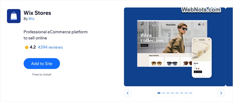 Wix Stores App