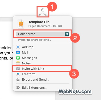 Collaborate Pages Document