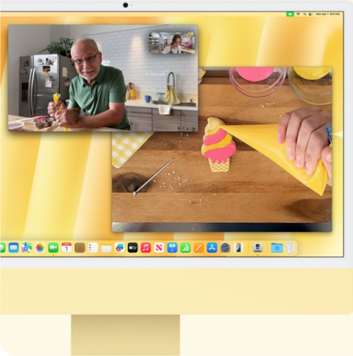 Desk View iMac