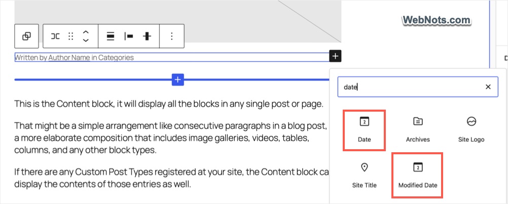 Insert Date or Modified Date