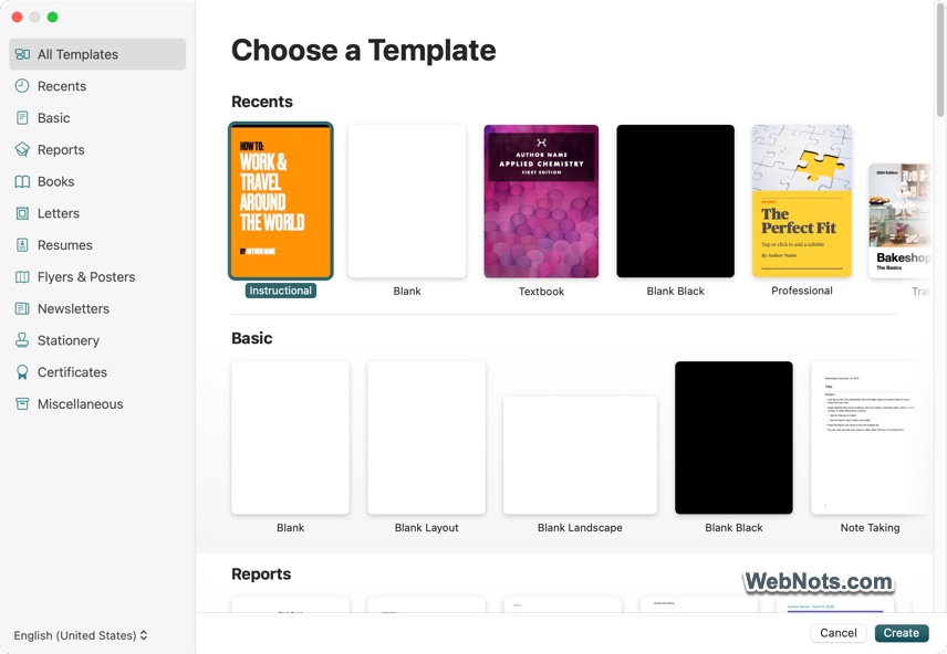 Pages Templates