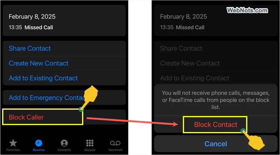 How to Silence or Block Unknown Callers on iPhone? WebNots