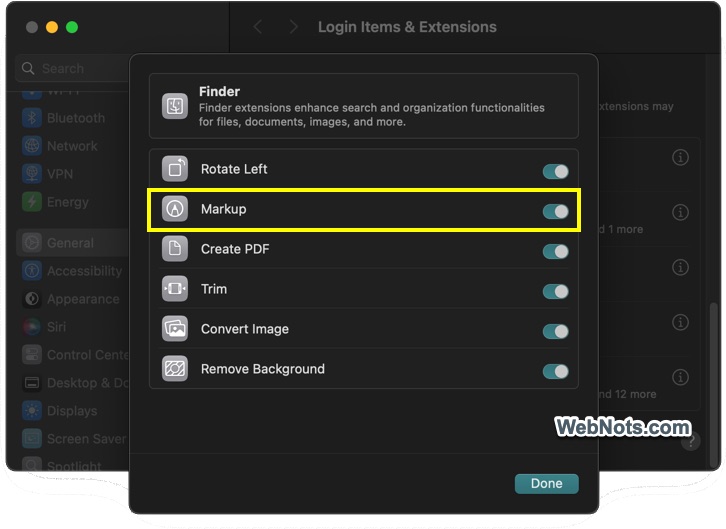 Enable Markup in Settings