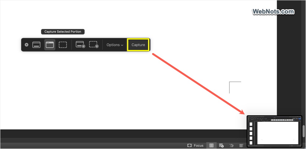Floating Screenshot Image