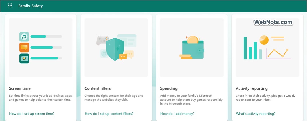 Microsoft Family Safety Features