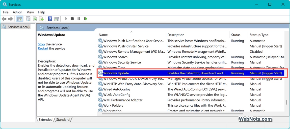 Windows Update Service