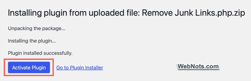 Activate Custom Plugin