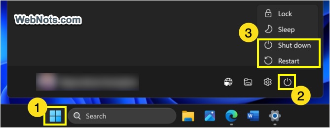 Restart Windows 11
