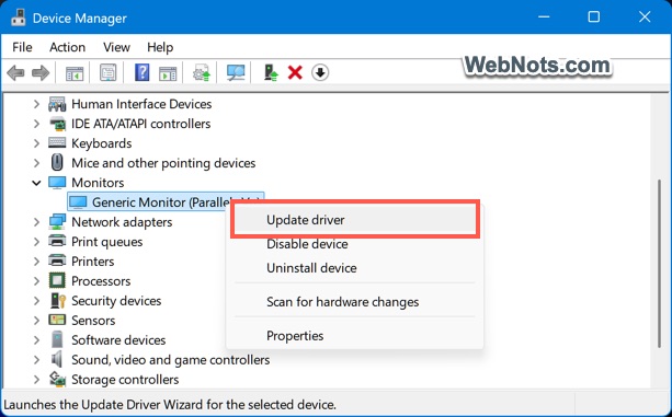 Update Device Driver