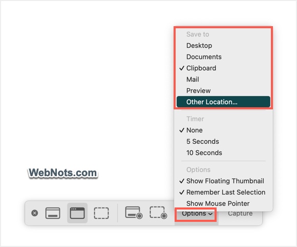Change Screenshots Location