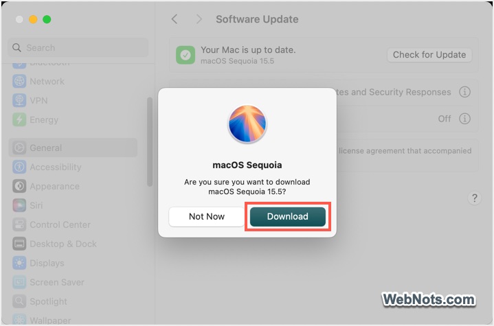 Confirm Downloading macOS