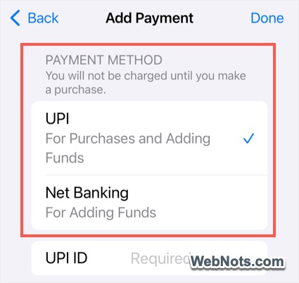 No Card Payment Option