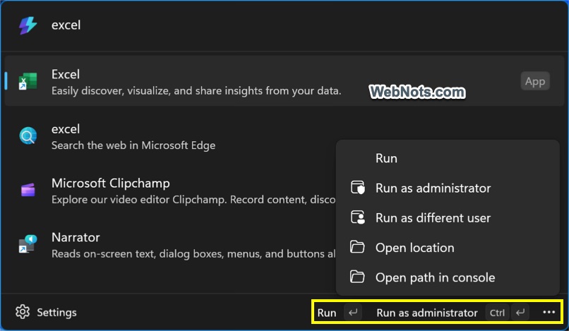 Search and Open App