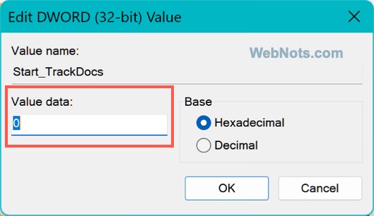 Change Value Data