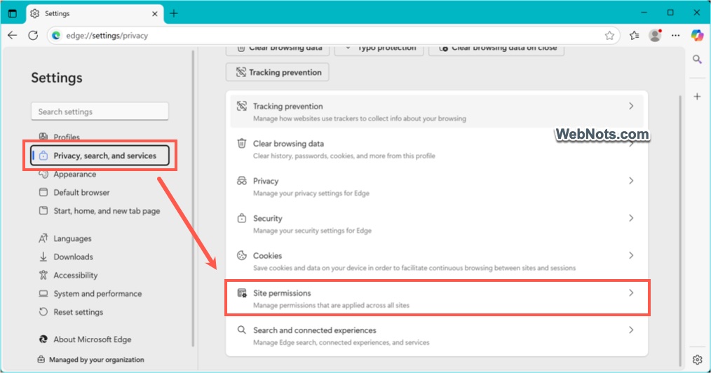 Open Site Permissions