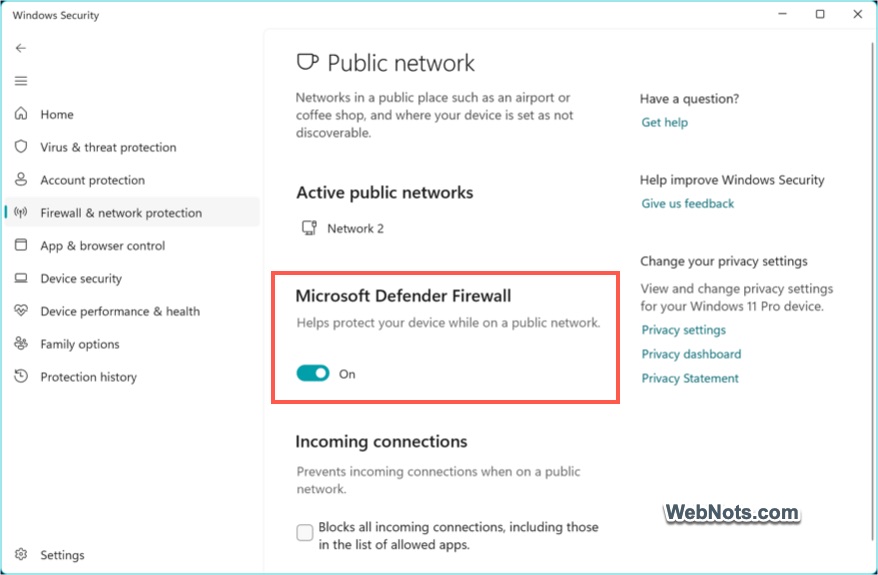 Disable Windows Firewall