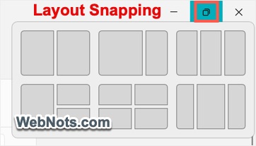Snap Layouts in Windows 11