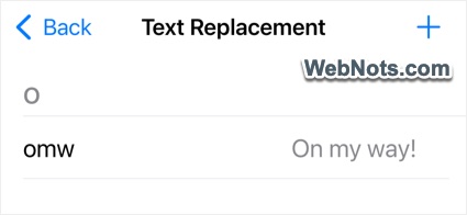 Text Replacement