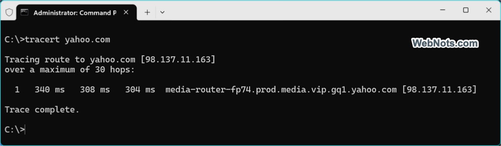 Trace Root Command